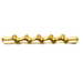 HITCH - ARMY GOOD CONDUCT, MINIATURE, GOLD, 5 KNOTS