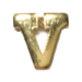 LETTER - "V", COMBAT, LARGE GOLD