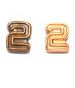 NUMERAL - FLIGHT STRIKE NUMERAL "2", 1/4 INCH, BRONZE