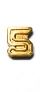 NUMERAL - FLIGHT STRIKE NUMERAL '5', 1/4 INCH, GOLD