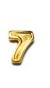 NUMERAL - FLIGHT STRIKE NUMERAL '7', 1/4 INCH, GOLD