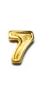 NUMERAL - FLIGHT STRIKE NUMERAL '7', 1/4 INCH, GOLD