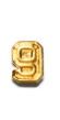 NUMERAL - FLIGHT STRIKE NUMERAL "9", 1/4 INCH, GOLD