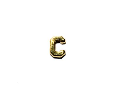 LETTER - 'LETTER 'C', LARGE GOLD