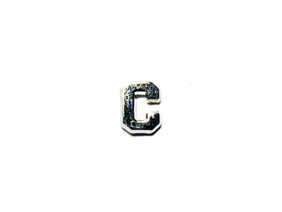 LETTER - 'LETTER 'C', LARGE SILVER