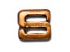 LETTER - LETTER "S", 3/8 INCH, NAVY, SHARPSHOOTER BRONZE