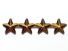 STARS - STAR, 5/16' GOLD STAR - QUADRUPLE