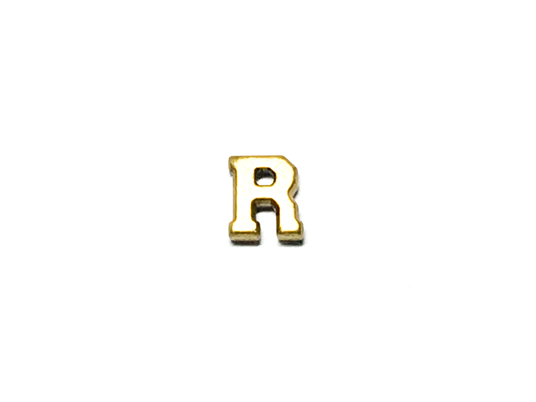 LETTER - 'LETTER 'R', 1/4 INCH, LARGE BRONZE