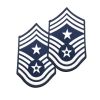 Command Chief Master Sergeant Embroidered Chevron, Small